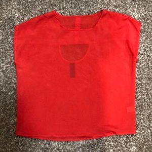 Blue Rain orange short sleeve shirt